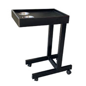 Metal Food & Drink Cart For Poker Side Table, Metal Side Table